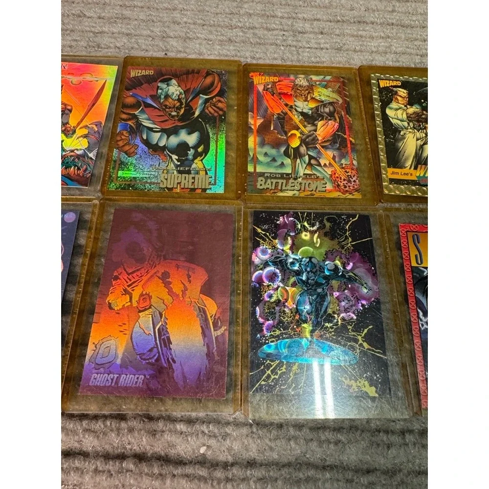 Vintage 90s Comic Card 10pc Spawn Venom Ghost Rider Silver Surfer Wizard Promo